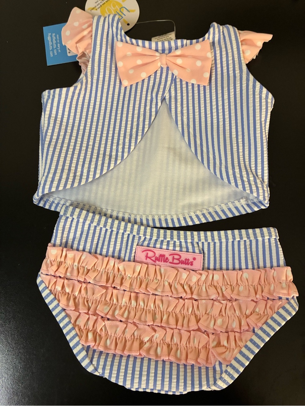NWT Ruffle Butts Tankini 3-6M